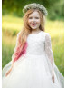 Delicate Lace Tulle Airy Flower Girl Dress